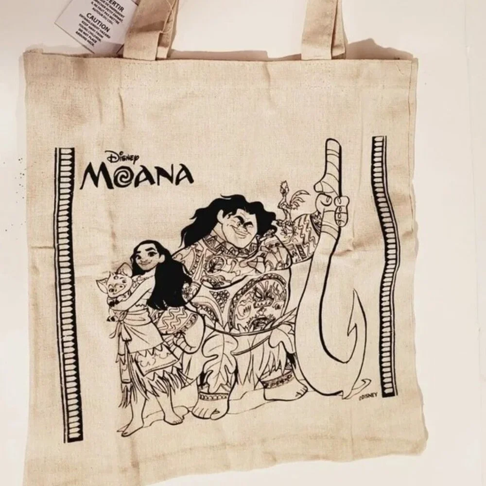 NWT Disney Moana Canvas Tote